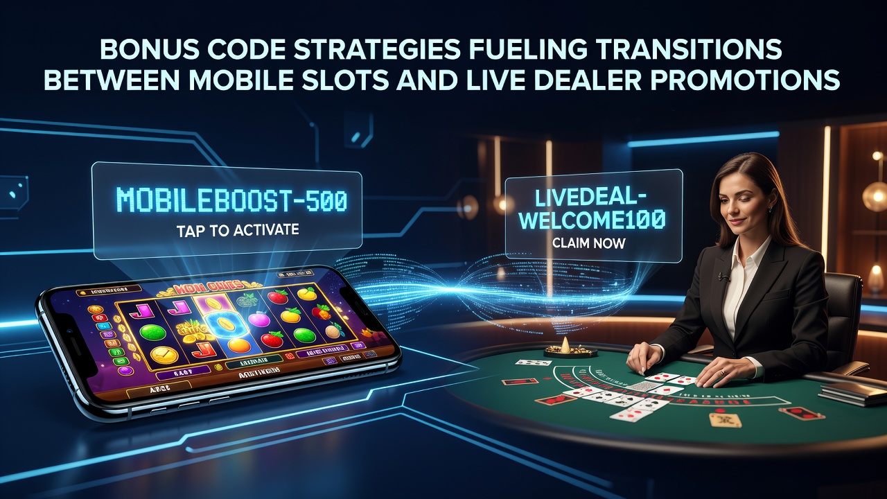 Live dealer table interface showing activated bonus promotions linked from prior mobile slot activity