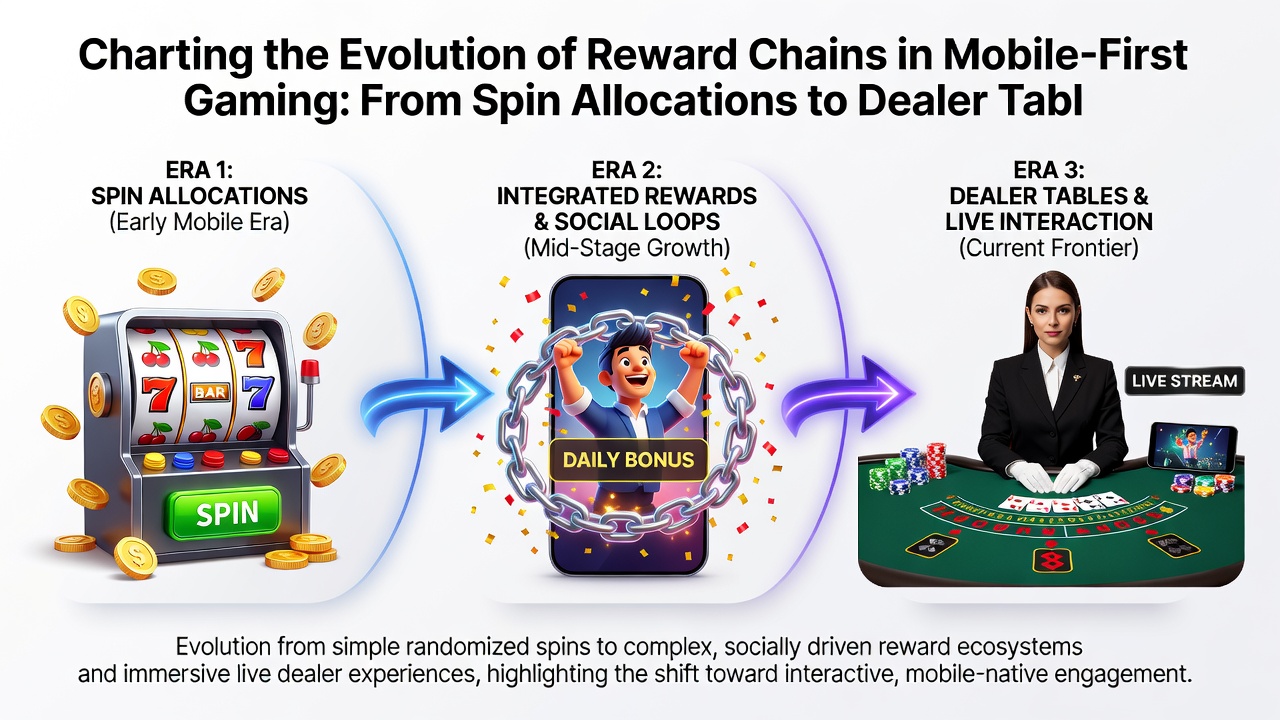 Modern mobile interface displaying dealer table upgrades alongside loyalty milestone progress bars