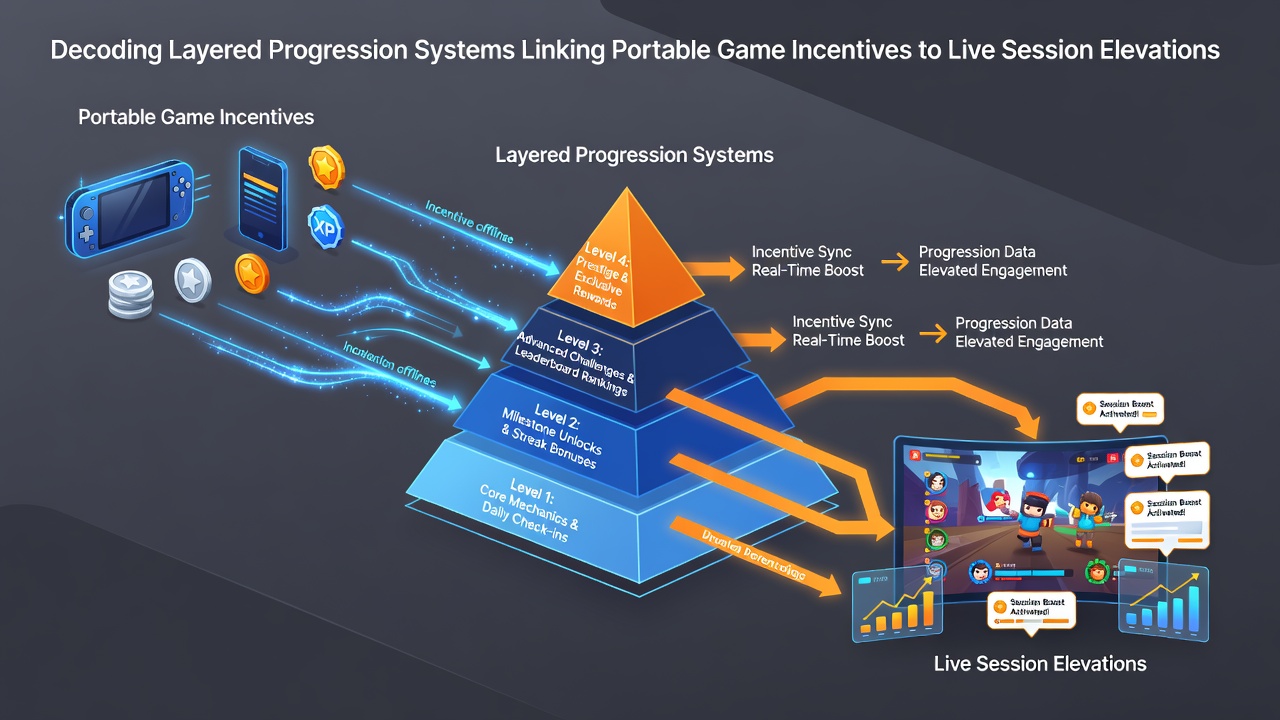 Flowchart of loyalty framework connections between mobile incentives and live gameplay