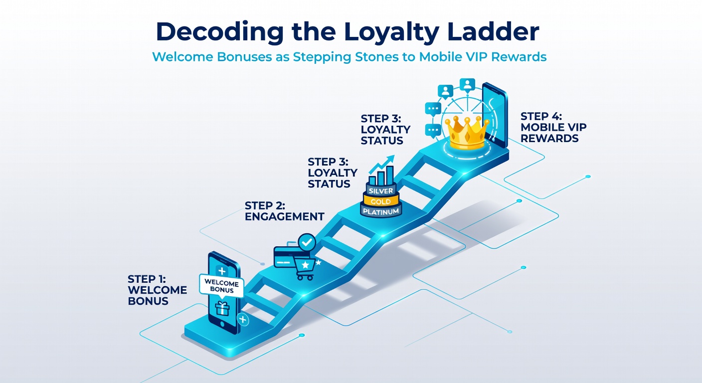 Mobile app screenshot displaying loyalty points accumulation and VIP tier progression after welcome bonus activation
