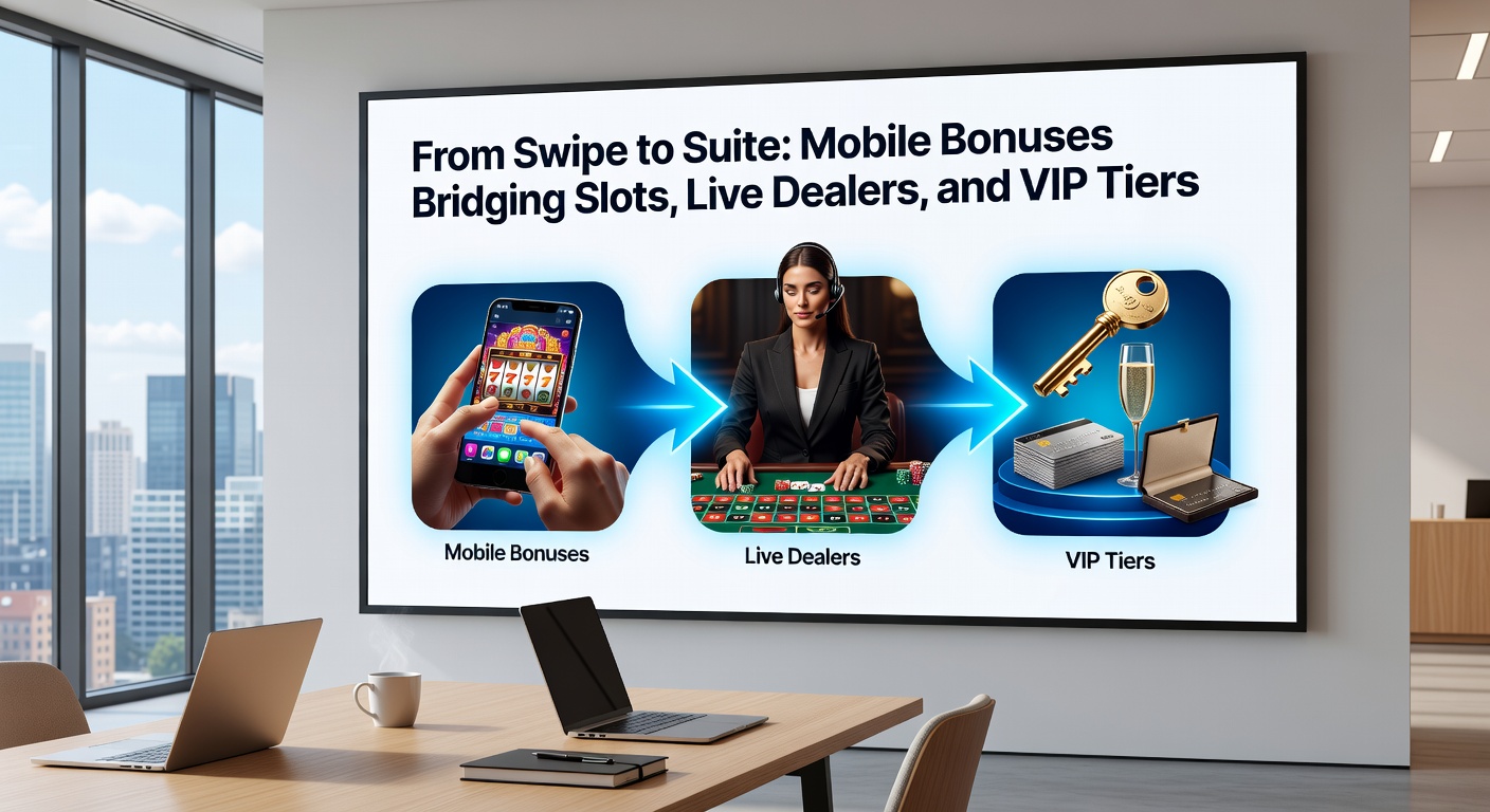 VIP suite interface on mobile device highlighting tiered bonuses from slots and live games, with luxury perks like personalized hosts