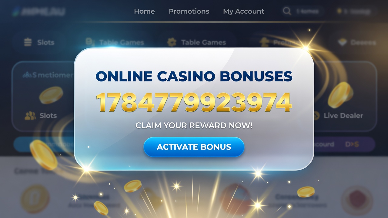 Player interface showing bonus balance tracking and wagering progress on a casino platform