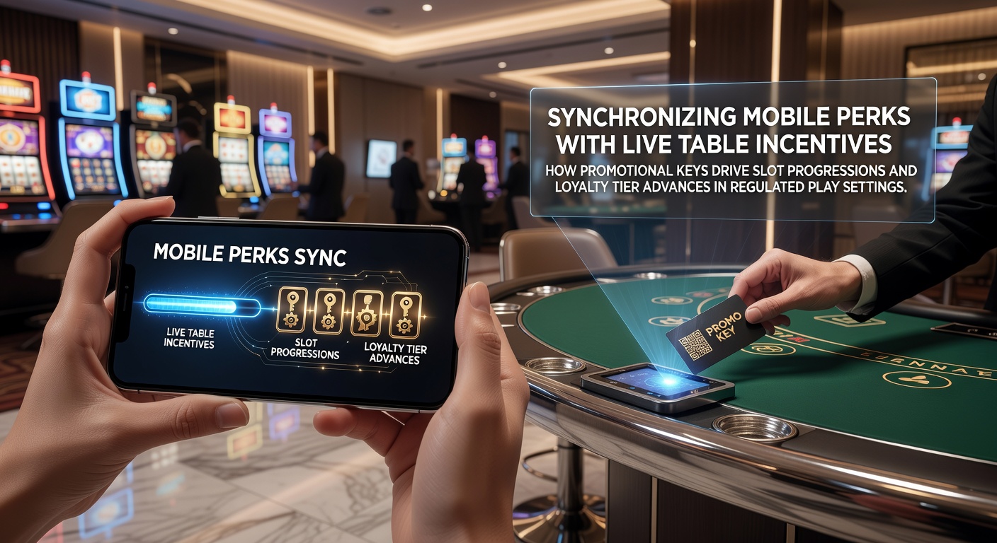 Mobile app interface displaying synchronized casino rewards and live table progress tracking