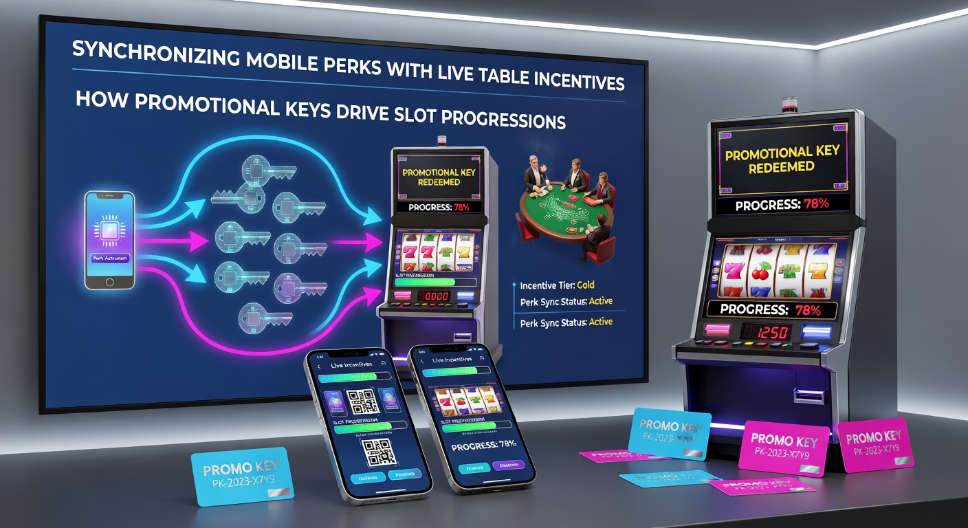 Casino loyalty dashboard showing tier advancement and slot progression metrics tied to promotional keys