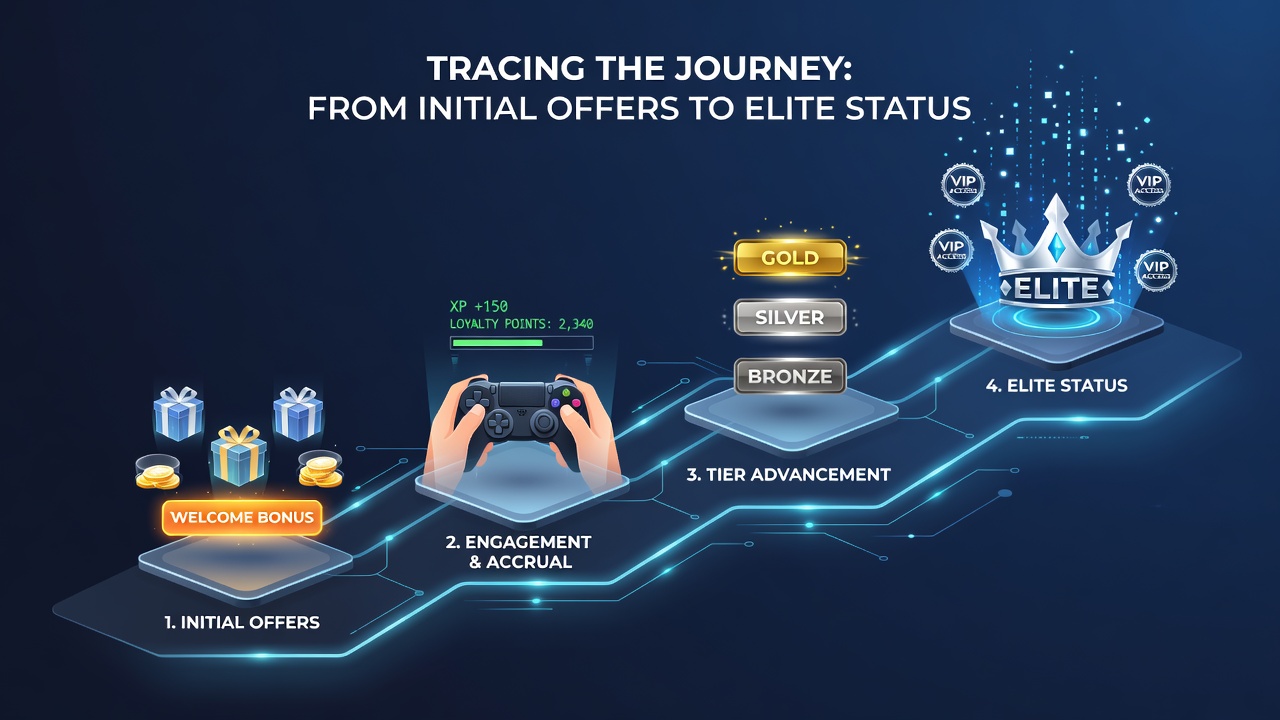 Advanced loyalty benefits displayed on a premium gaming interface