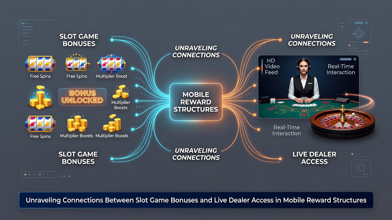 Smartphone screen displaying integrated slot and live dealer reward dashboard